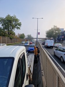 M3 autópályán elszakadt ékszíj