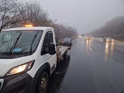 Autómentés Gödöllőn (M3 autópálya)