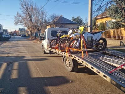 Motorokat szállítottunk Budapestről Érdre