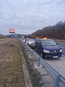 Autómentés az M1 autópályán