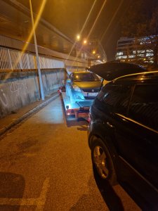 Autómentés a Déli-pályaudvarnál